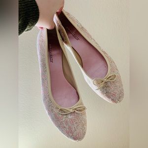 Pink and Cream Ballet Slipper Kitten Heels - Vintage 90’s Size 8